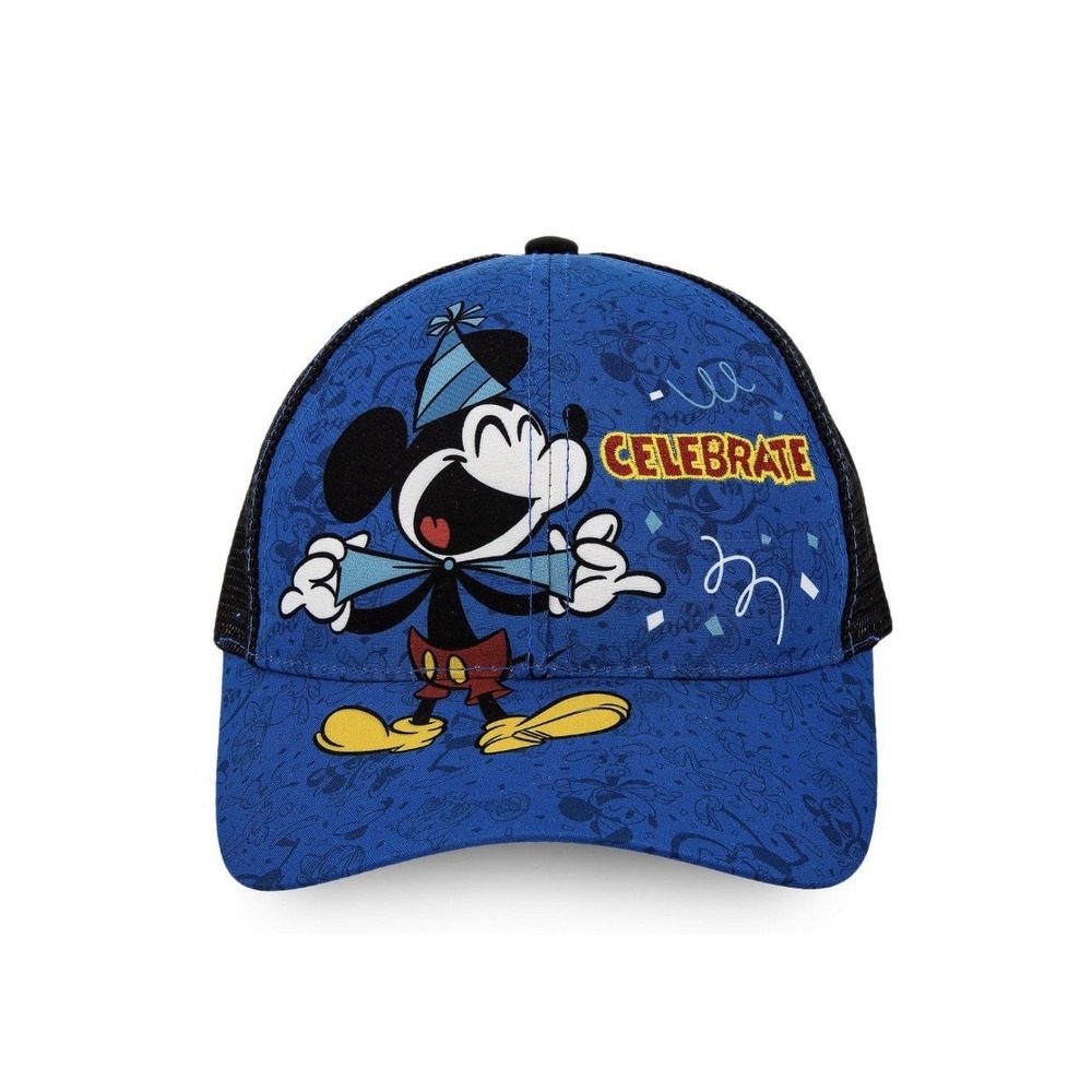 Disney Parks Blue Celebrate Youth SnapBack Hat NWT
